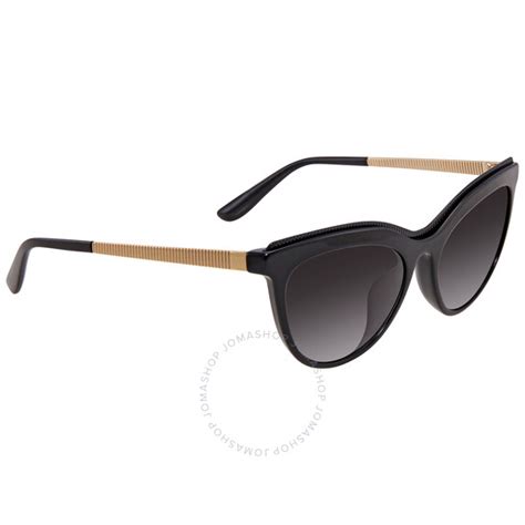 Dolce & Gabbana Grey Gradient Asian FIt Cat Eye Sunglasses